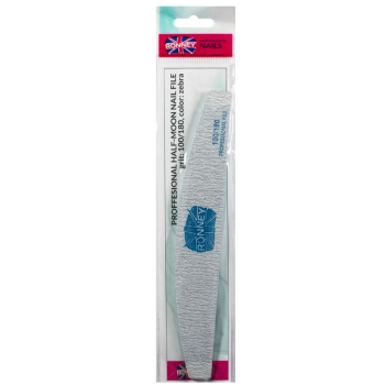 RONNEY - Pilnik do paznokci zebra NAILFILE HALF - MOON (100/180) 1 szt. RN 262    ZO